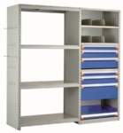 Drawers in Shelving