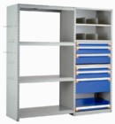 Open Shelving with Modular Drawers