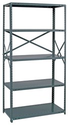Industrial Clip Shelving - Open Steel Clip Shelving